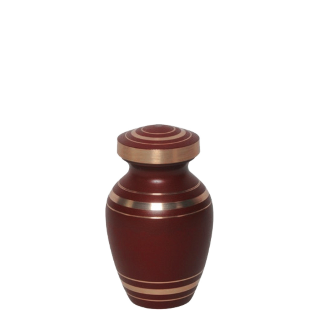 Cabernet Miniature Brass Urn