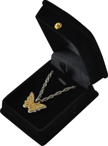 [407 BFP] Two-Tone Butterfly Pendant
